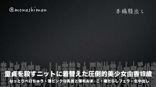 FC2PPV 1499798 【数量限定2980pt→1980pt】圧倒的ピンク乳輪とボッキ乳首❤️オジさんを悩殺するセーター着衣で生え揃 jav