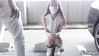 FC2PPV 1539556 どこでもTバック美尻出しちゃうお嬢さまと興奮しっぱなし早漏おじさんが対決したら余裕で負 jav