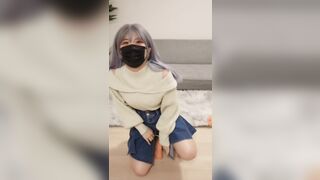 귀여운 파란머리녀 영상 몇개 jav (9)