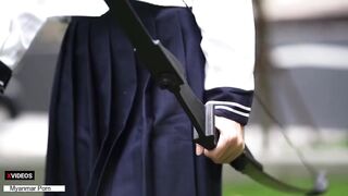 일본 여대생의 강렬한 화살 하드코어 섹스 jav