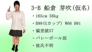 【再販】3-B　船倉 芽吹（仮名）　～無反応我慢チャレンジ～ jav jvip (2)