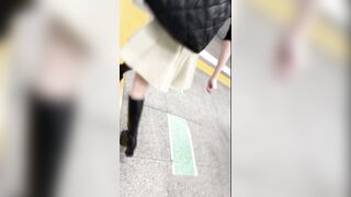 【5日間連続で逆さ撮り】4日分しか撮れませんでしたがプリンとしたお尻です jav jvip