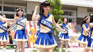 祭りだチア vol.58 【4K】 ありえない!!純白の生P！第二弾!! ひまわりカチューシャのお嬢さん！チアダンス jav jvip ipcam