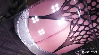 【盗撮風ローアングル】椅子の下からの様子 vol.10 素人モデルMiRAiちゃん！マイクロパンティが食い込むお尻を下から観察 jav jvip ipcam