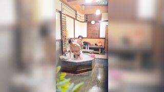 【お風呂流出】貸切温泉旅館をカメラで隠し撮り流出 完全版15V jav jvip ipcam (6)