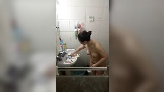 【民间暗拍】家庭浴室，卫生间妹子洗澡合集32V ipcam jvip (4)
