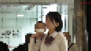 《夏休みP還元》【電車チカン】★この純真さでまさかのHカップ★オリンピックを目指すバドミントン女子の淫乱デカ乳輪 jav jvip 1