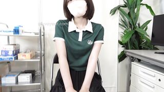 激かわ女子大生を開発し自ら美巨乳を揉ませ。おっぱい舐め・M字開脚パンツ食い込み手マンで可愛い喘ぎ声で絶頂【素人診察㉚】 jav jvip