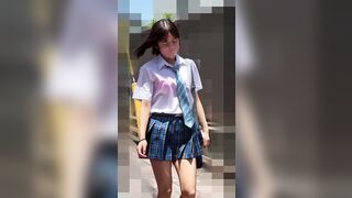 【再販】卑猥すぎるプックりデカ乳首と乳輪Fカップ巨乳ボブカット清楚Kちゃんが抵抗できずに手責めで潮吹きイキ jav jvip