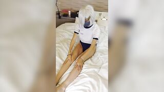 FC2PPV 4756199 #08 【新発売特価1ｋ OFF】艦〇れ 浜風 巨乳⁉ボーイッシュ彼女がブルマで初２点バイブ「まって！ちょっとまって！♡♡♡」メスイキがとまらない‼ [有] jav 2