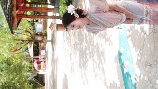 4K 比基尼泳装 天目湖水世界 #雯粥粥 网红车模 模特 아주르 레인 수영복 비키니 swimsuit bikini アズールレーン 비키니 룩북 ipcam 3