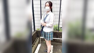 【現役JKにオナサポ交渉20】気だるそうでSっ気ある美少女が自宅玄関でオナニー鑑賞→超エロ手コキ＆フェラ！ギャップに悶絶しました jav jvip