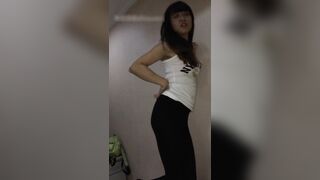 アートスクールのショートヘアの元気な女の子がセックスしているところを密かに撮影され jav jvip (5)