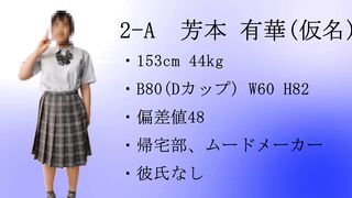 【再販】2-E　芳本 有華（仮名）　～無反応我慢チャレンジ～ jav jvip (2)