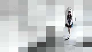 尻穴丸見え激細スレンダー美人JK！エレベーター盗撮 jav jvip