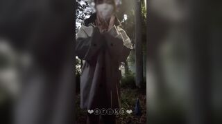 【19歳Gカップえりかの自撮り】☆彡 学校の校庭の金網の外でオナニーしました ipcam