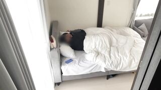 [藻無し特典]彼氏持ちJDみのりちゃんと昼間の自宅密会。こっそりゴム外して生膣堪能。気持ち良すぎてザーメン肩まで飛びました jav jvip (1)