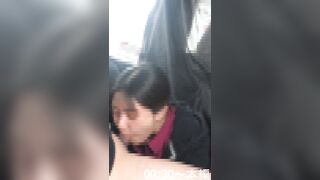 [ロングストローク]#8 清楚系ゆるふわちゃんの車内フェラ jav jvip