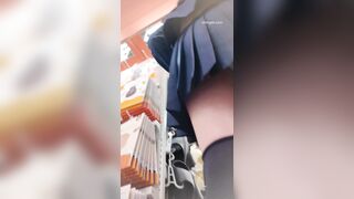 【CSCD】日系水手服黑丝小姐姐和闺蜜逛街，白色内内 ipcam