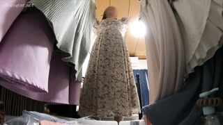 【着替え】某TV撮影の演者 #69 エグ角度のハイレグTを脱いだら勿論パイパンでした ipcam