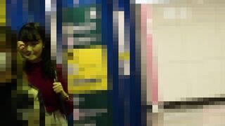 【電車痴漢】井川遥系ぽってり唇の美爆乳タイトニットOL＊パンスト破りディルド挿入＊白目Wチンポイラマ＆2本連続口内発射【高画質】 jav jvip