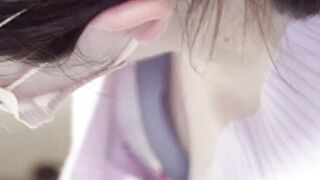 【ギャップがすごい！小動物系女性の食い込み派手パン＆キリッと美人さんの清楚下着】 ipcam