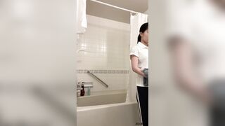 オナニー後にシャワーを浴びたけど物足りなくて追加オナニー jav jvip