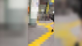 【触14】【初公開】巨乳ミニスカKの強い抵抗、お仕置きパイ出し公開露出 jav jvip