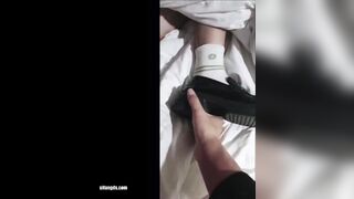 [ミワン] 白い靴下を履いたミワンのかわいいガールフレンドは、何度も目を回したり ipcam (2)