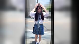 【再販】【超高画質】手マンで自分の顔まで飛ぶ大量潮吹きっ娘 街中で誘惑してきた激カワKちゃんを連れ込み生中出しSEX jav jvip