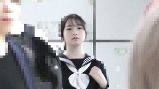 《本物モデル》【電車チカン】★176cm9頭身の超絶スタイル★現役モデルの神美少女が車内でガチギレ→肉感ボディを揺らして完堕ち jav jvip (1)