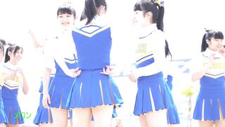 祭りだチア vol.77 【4K】 音響トラブルでラッキー！？へそ出し青アン 東北のKチアリーディング ipcam