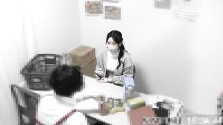 ⑤美巨乳パイパン美人妻、背後から揉まれ手マンまで。敗北オナニー撮バックヤードセクハラ【全画角Remix】 jav jvip (1)