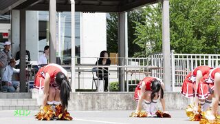 祭りだチア vol.110 【4K】 V字開脚 これは見逃せない、ほぼ180度の開脚！そして下から白ブラも！ Kチアダンス ipcam