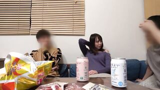 【再販】[ゆら(24)丸顔スレンダー美人]元カレとの再会に大興奮！今カレの前で昔に戻って情熱中出しSEX jav jvip