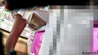 【4K】見上げるUFO＃54 （派手髪ギャルと元気な制服女子） ipcam