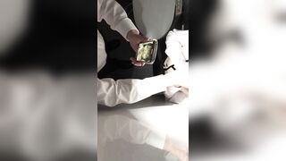 【流出】M県S市デパ地下洋菓子店／美巨乳すぎる美少女J◯バイトをハメまくる／動揺する美少女に奉仕させまくり中出し jav jvip (1)