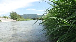 (2人収録)夏川でスク水お着替え2！おっぱいおま⚪︎こ大画面！丸出しではしゃぐ女子の黄色い声がかわいすぎっ ipcam