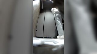 お尻を吹いて水道管を破裂させるお嬢様の高画質パノラマショット ipcam (3)