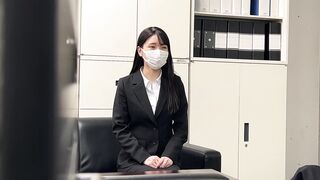 新卒採用SEX面接純朴清楚 困り笑いが可愛いすぎるインテリ4大生 宮西さん（仮） jav jvip