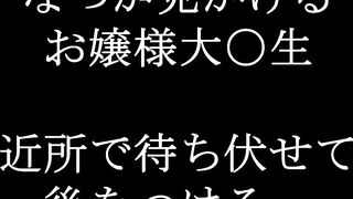 【悪手3】声が出せないお嬢様女子大生をロックオン。柔らかい桃尻。柔らかい巨乳を揉みしだく jav jvip