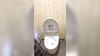 デパートのトイレでこっそりオナニーしちゃうJK159　超絶美人が乳首を摘まみながらピクピク痙攣イキ jav jvip