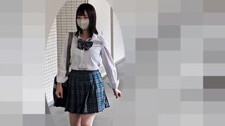 【横撮り】Fカップ制服女子を毎日スカート内を観察後、やりたい放題 jav jvip