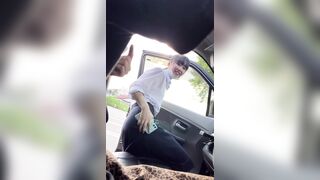 【賞味期限3日】黒髪ポニーテールと二回目の車内SEX jav jvip (1)