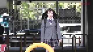 《3大特典》【電車痴漢】★推定130cm台！犯○級の○リJ○に極太イボバイブをブチ込む極悪映像★スポブラ綿パン奪って鬼畜の昏スイ jav jvip 4