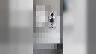 毎朝盗撮していた色白可愛いスジマン制服女子を連れ込み夢の中で入れる jav jvip ipcam 1