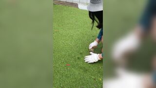 清掃のボランティア中に・・・夏の日差しにきらめく絹肌とおっぱい jav jvip ipcam