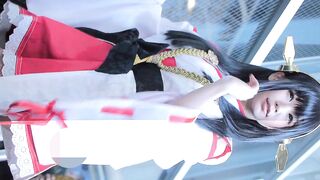 【高画質版】コミックマーケット コスプレ スレンダー★超美形★レイヤーさんの極上パンチラ 対面&バック コミケ jav jvip ipcam 1