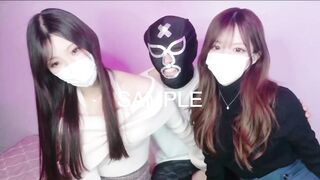 【短期限定(再)】NoMask黒髪スレンダー美人の3Pハメ撮りライブ（総時間1時間11分） jav jvip (2)