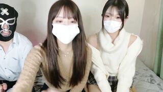 綺麗＆可愛いモデル級美女ふたりと3Pセックス jav jvip 2